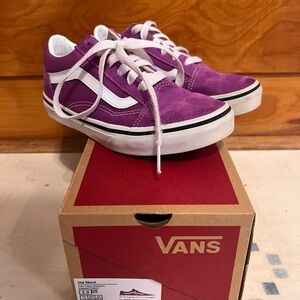 Vans Kids Sneakers in Purple and White